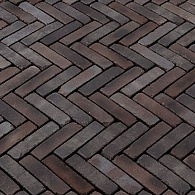 Gebakken WF getrommeld  Ancona Antica,  20,4x5x6, WF60, zwart blauw bruin+