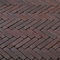 Gebakken WF getrommeld Bolzano Antica,  20,4x5x6, WF60, paars genuanceerd+