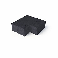 *Schellevis TRAP HOEKSTUK 90° (40/20) BUITEN CARBON 60X60 CM