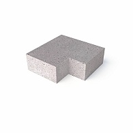 *Schellevis TRAP HOEKSTUK 90° (40/20) BINNEN GRIJS 60X60 CM