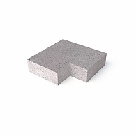 *Schellevis TRAP HOEKSTUK 90° (37/15) BINNEN GRIJS 60X60 CM