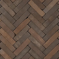 Gebakken WF getrommeld Carpo, rood paars bruin bezand, 20x5x6 UWF60