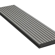 *Loopdd massief l.grijs 23x140  lengte 500 cm