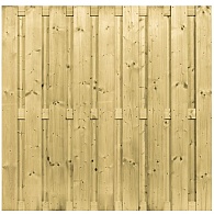 *Scherm Vuren bij beton 180x180. 21 planks