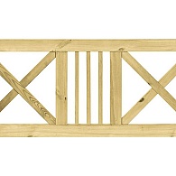 *Grenen boerenland hek 75x180 cm