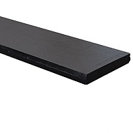 *Beton onderplaat antraciet gecoat 25x3,5x184 cm