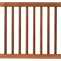 *Bangkirai Spijlen poort in kader 80x100
