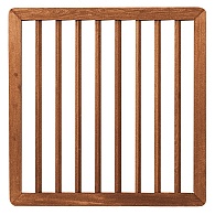 *Bangkirai Spijlen Poort in Kader 100x100