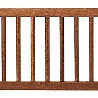 *Bangkirai spijlen Hek in kader 60x180
