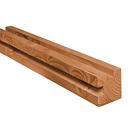 * Douglas hoekpaal. 095x095  lengte 300 cm
