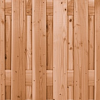 *Scherm Coloured Wood Geschaafd 21 planks 90x180