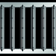 ACO Sleufrooster Euroline, L=100 cm verzinkt