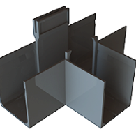 *ACO SlimLine T-stuk (zonder rooster)