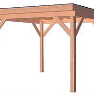 *Douglas Overkapping Premium Geschaafd 300x300 cm