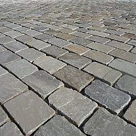 Kandla gres Platinus 14x20x6-8 Grijs ( met voeg 32 stuks per M2 ) (280 stuks per krat)
