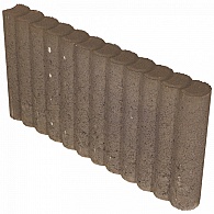 *Mini Rondobandpalissade 6x25x50 cm Bruin