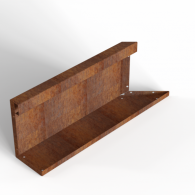*Plantenbak Module+ Inwendig hoekpaneel (C) 60x28 L CORTEN