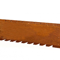 *Kantopsluiting Single flex (flg) 300x16,5 cm CORTEN exclusief  koppelplaat en/of koppelpin