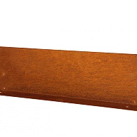 *Kantopsluiting Double (flg) 300x16,5 cm CORTEN exclusief koppelplaat en/of koppelpin