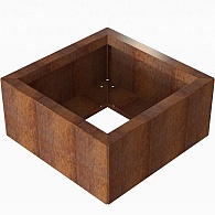 *Plantenbak Module+ Corten 60x60x28 cm