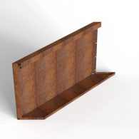 *Plantenbak Module+ Parallel paneel  (E) 90x56 L CORTEN