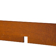 *Kantopsluiting Double 300x10 cm CORTEN exclusief koppelplaat of koppelspies