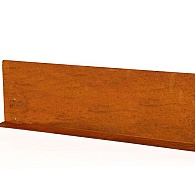 *Kantopsluiting Stroke (flg) 300x10 cm CORTEN exclusief koppelplaat en/of koppelpin
