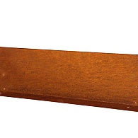 *Kantopsluiting Double (flg) 300x10 cm CORTEN exclusief koppelplaat en/of koppelpin