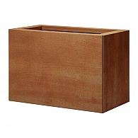 *Plantenbak Vlak Corten 60x30x40 cm, met poten of zwenkwielen leverbaar; een bodem is verplicht.
