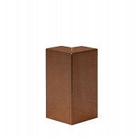 *Hoekstuk voor U-profiel ongelijkzijdig 6cm CORTEN