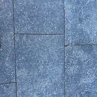 Aktie Keramische tegel Hardsteen look antraciet gebruikte partij 120x60x2 à € 35,--/M2