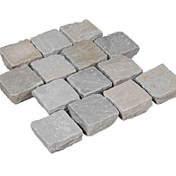 Kandla gres 14x20x5-7 Grijs MI-ST  ( met voeg 32 stuks per M2 ) 315 stuks per krat