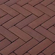 *Gebakken DF strak Robina bezand, 20,6x6,7x8,5 rood-paars