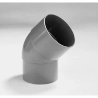 *HWA Bocht  45° VSE Grijs - 80 mm (CL)