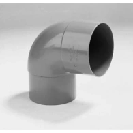 *HWA Bocht  90° VSE Grijs - 80 mm (CL)