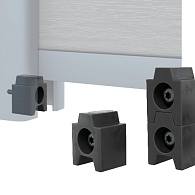 *Boston Startfixering set van 10 stops & schroeven 4x19mm zwart