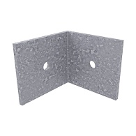 *Cobra hoekbeslag 28x35x35 mm voor 30x50mm alu per 20 Stuks in set, incl schroef torx 4x20