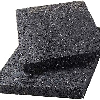 *Rubberen onderlegger 90x90mm dikte 8mm 24 stuks per set