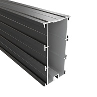 *StructurAL Alu 120x60mm L-400cm RAL9005  L 400 cm