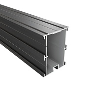 *StructurAL Alu 80x60mm L-400cm RAL9005  L 400 cm