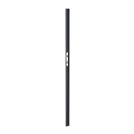 *Aanslaglat met slotlijst L 183cm RAL7016 voor poort (2697-2698)