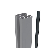 *Boston alu Klikprofiel 6x24mm L-190cm RAL7016 tbv alu H paal L-190cm