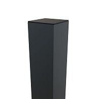 *Boston Alu poortpaal 90x90mm hol L-275cm RAL7016 dikte 4mm