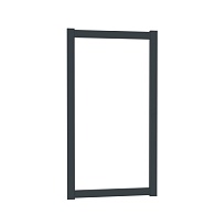 *Boston alu vulbaar poortframe 98x183cm RAL7016 incl. insteekslot