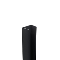 *Boston Wand hoekprofiel L-190cm RAL9005
