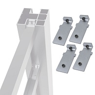 *Boston Alu U-lijst start/top connectoren (per 4)  tbv art. 2644 & 2828