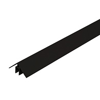 *WEO alu Klikprofiel 50x50mm L-300cm Ebony Black  RAL9005