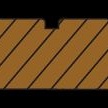 *Bangkirai 21x145mm terrasplank glad/grof P100 KD18 +/-2% Premium FCQ L 457 cm