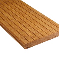 *FelixWood Thermo Bamboe Samba 18x139mm light  grof/glad-olie clip - kops tong + groef L 225 cm