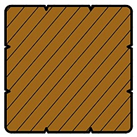 *Kapur 68x68mm v-groeven P511 Premium FCQ Gepunt FSC®100% L 274 cm